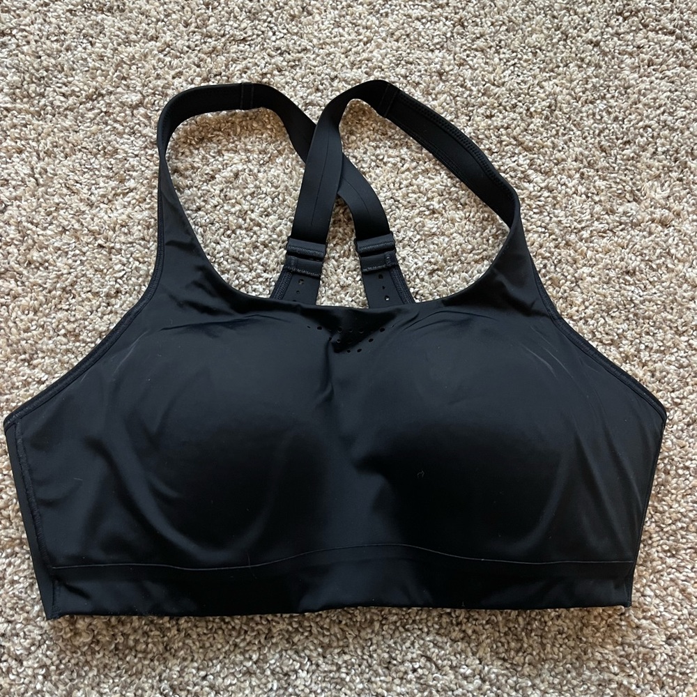 Athleta Black High-Impact Racerback Sports Bra